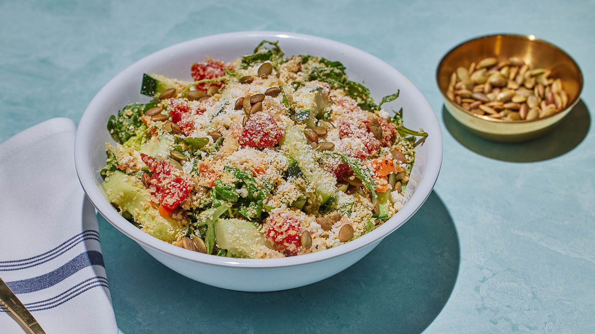 green goddess salad at Pastaria Deli & Wine in clayton