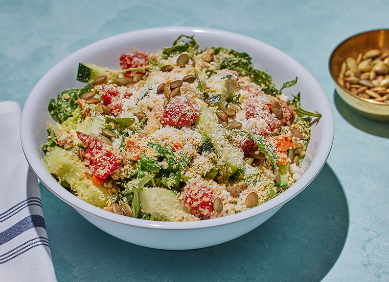 green goddess salad at Pastaria Deli & Wine in clayton