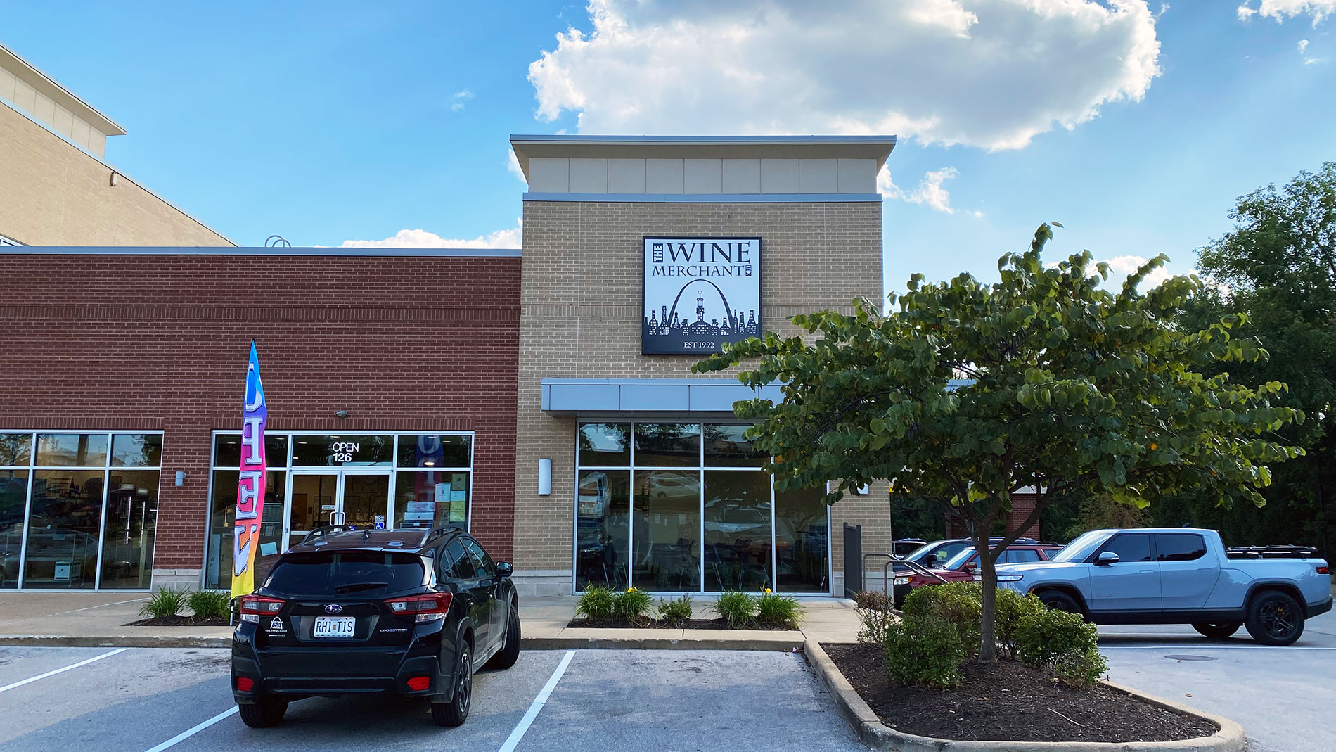 the wine merchant's new location in olivette