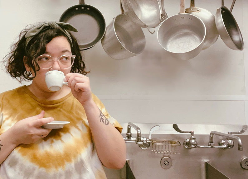 the spilt milk cafe owner Phoebe Cuevas