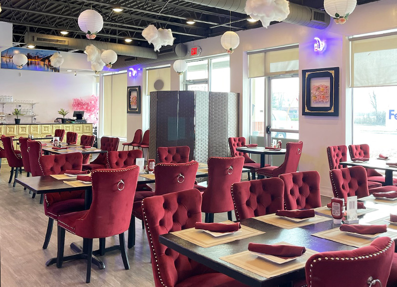 the dining room at layali halab in creve coeur