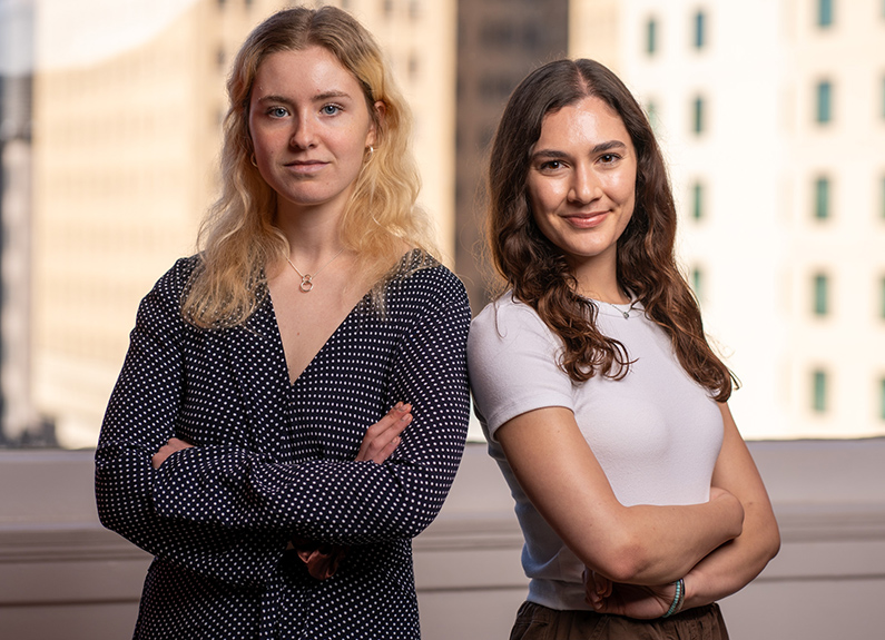 PSquared Foods co-founders Olivia Stevermer, left, and Morgan Rucker