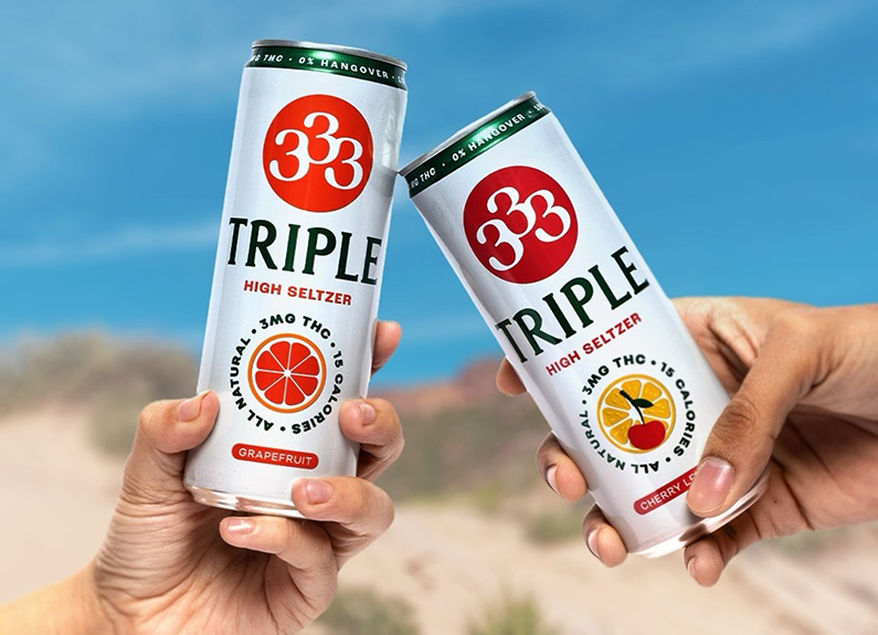 triple thc infused seltzer drinks