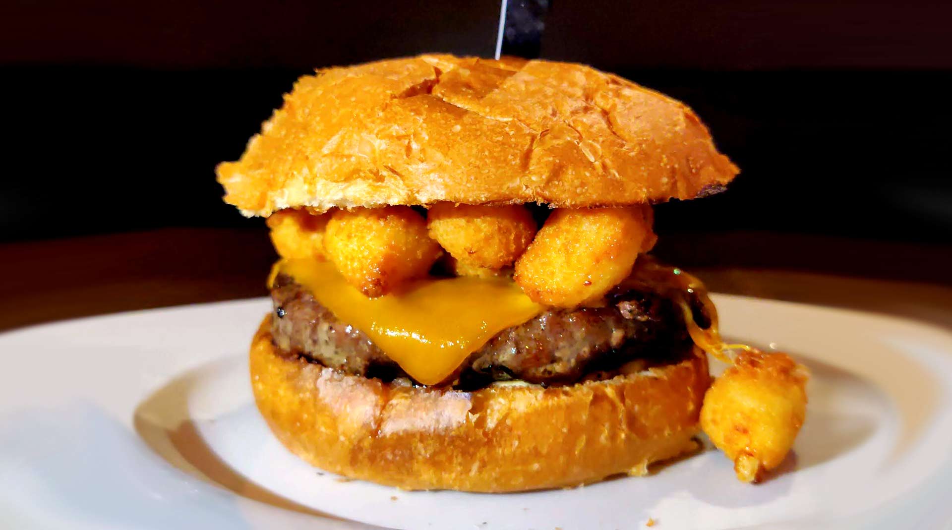 wisconsin burger at the crow's nest in maplewood