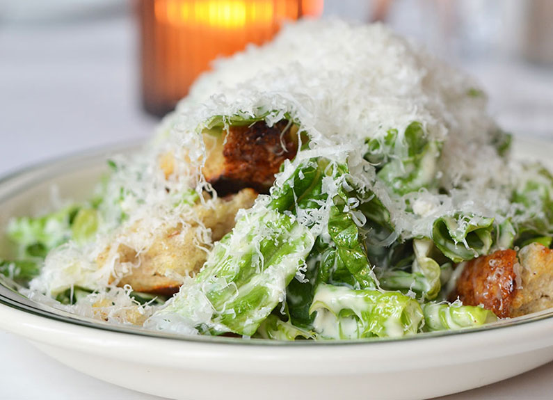 Caesar salad from wright's tavern in clayton