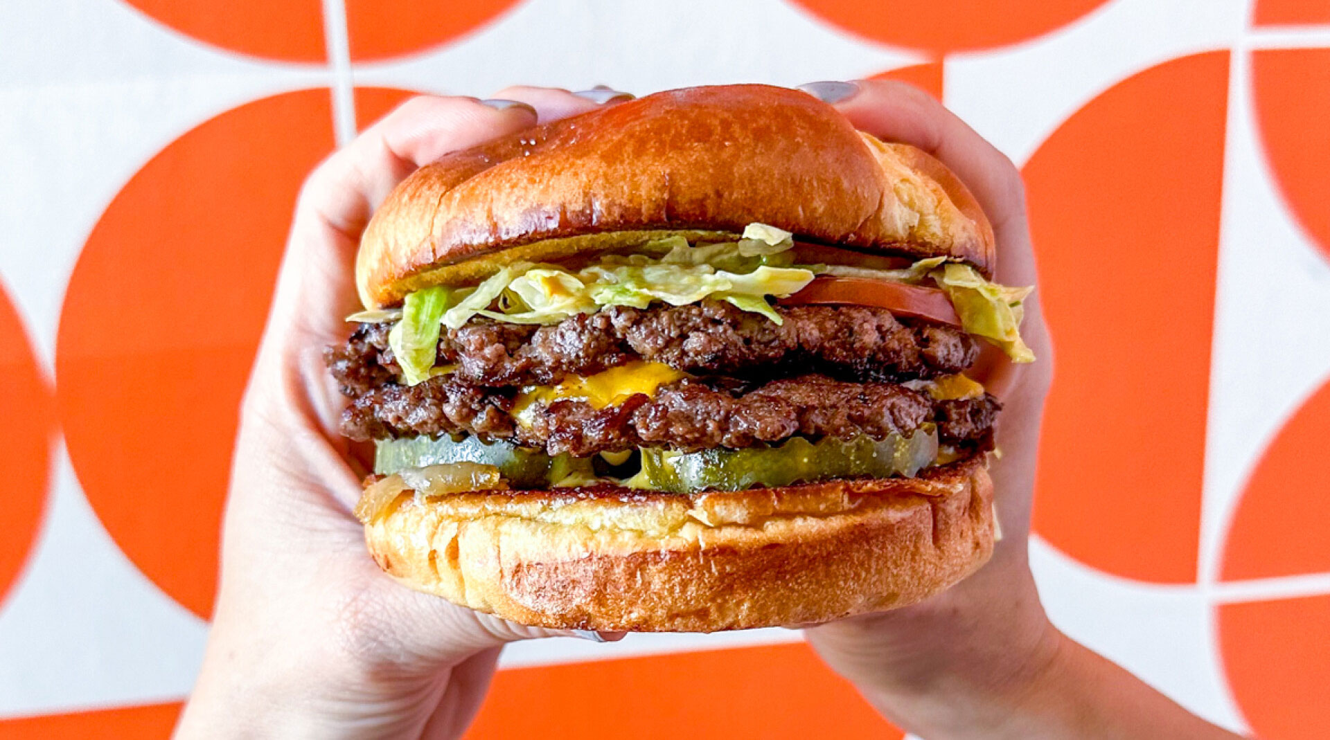 Burger from the Parkmoor Drive-In in Webster Groves