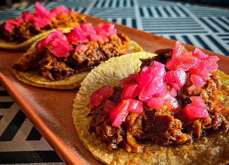 Cochinita pibil tacos from El Molino del Sureste