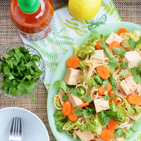 Cold Noodle Salad with Spicy Sesame Sauce