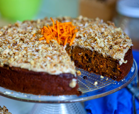 Farm-to-Platter Carrot Cake with Cashew Cream Frosting