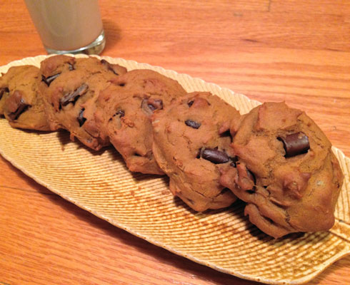 Pumpkin Chocolate Chip Cookies