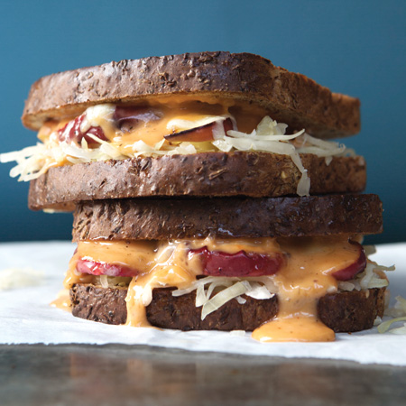 His Vegetarian Reuben 