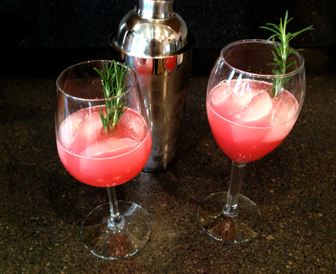 Greg Henry's Rhubarb Rosemary Flip