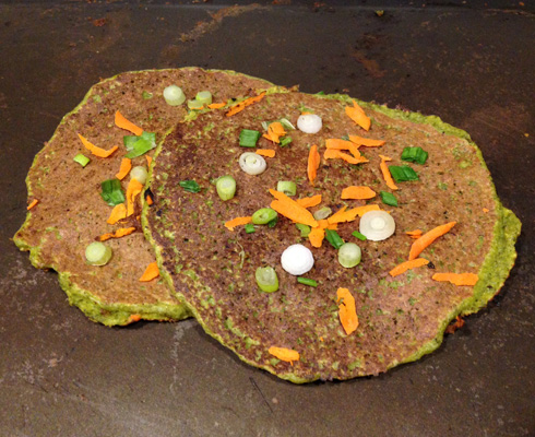 Mung Bean Pancakes with Coconut-Cilantro Sauce