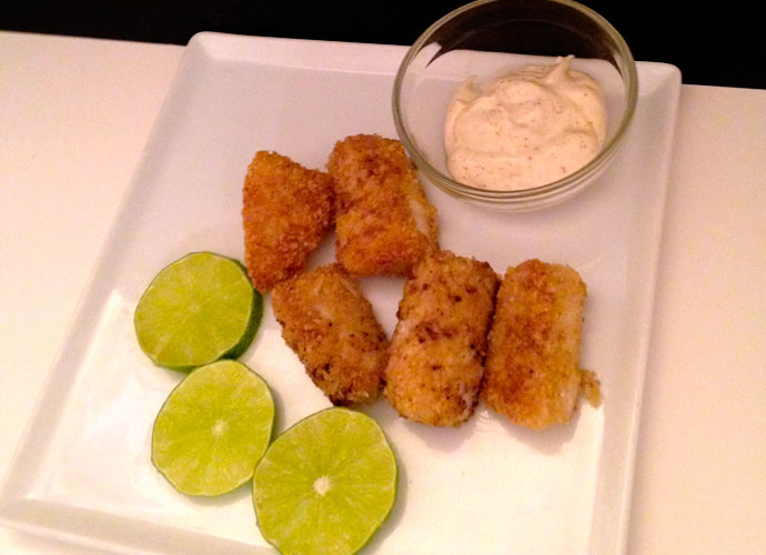 Tortilla-Crusted Fish Nuggets