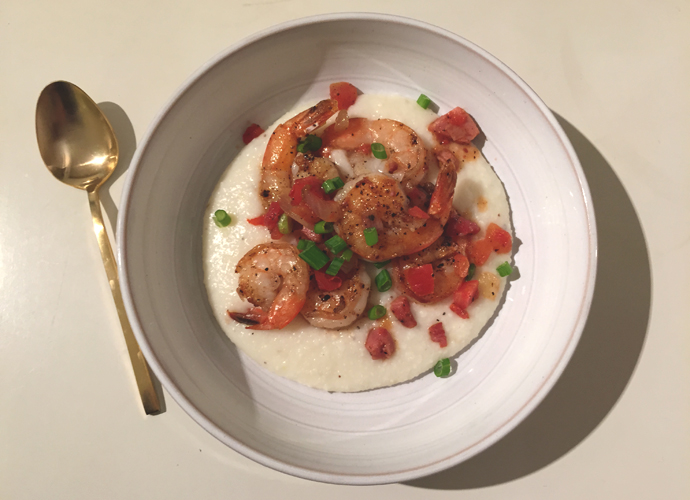 Gina Homolka’s Shrimp and Grits