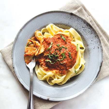 Pappardelle with Bolognese