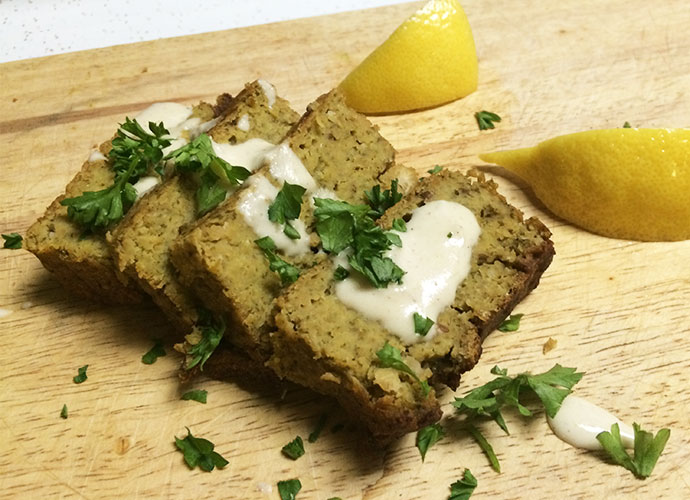 Joumana Accad’s Falafel Loaf with Tarator Sauce