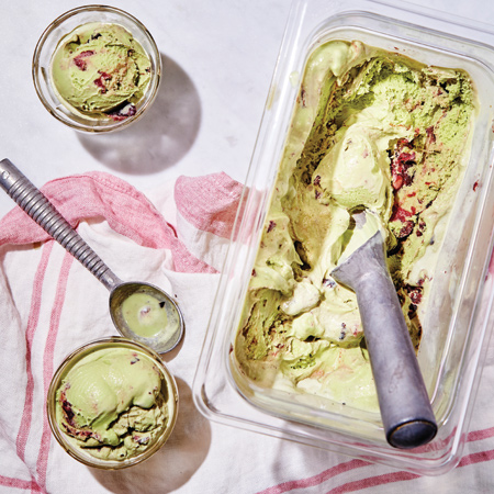 Matcha-Coconut No-Churn Ice Cream