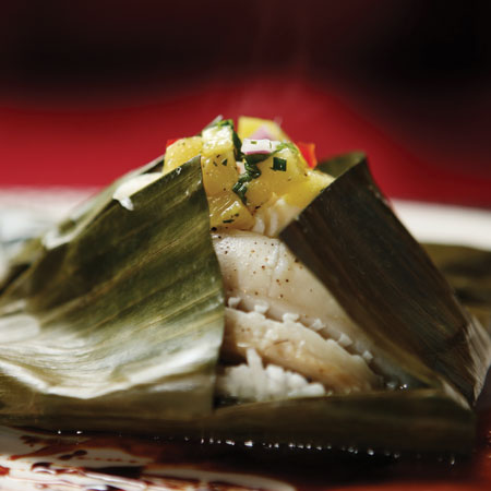 Banana Leaf-Wrapped Alaskan Sablefish