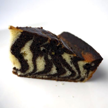 Almond-Coconut Zebra Cake