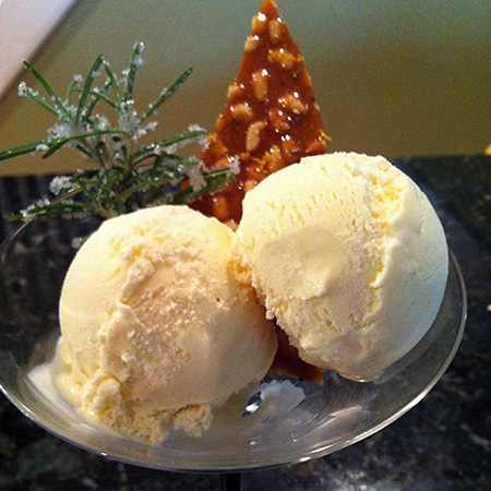 Honey-Rosemary Ice Cream