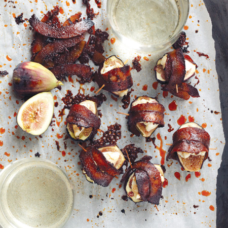 Coconut “Bacon”-Wrapped Figs