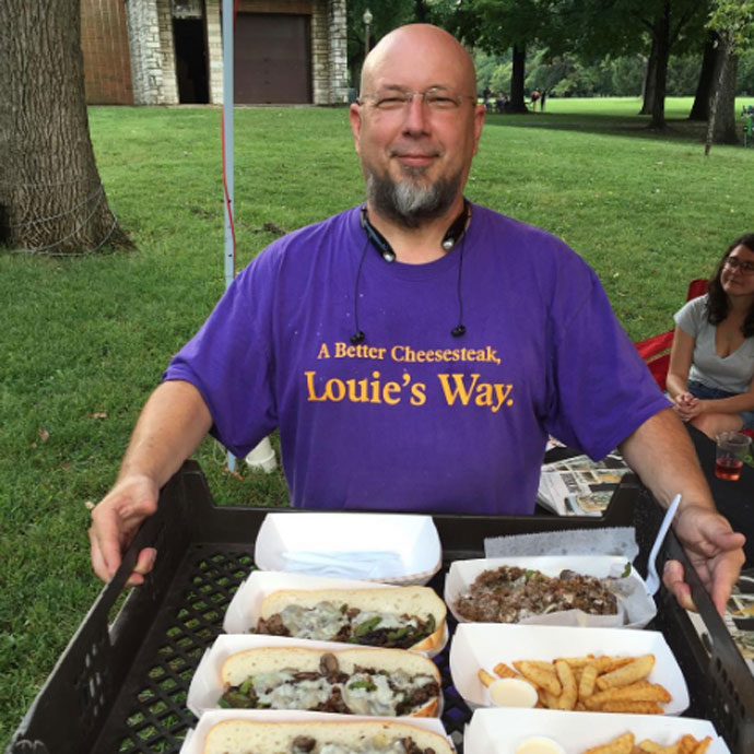 Steak Louie food truck owner Paul Listenberger