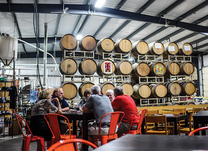 interior of 2nd shift brewing 