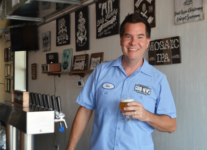 Good News Brewing Co. co-owner Dan Tripp