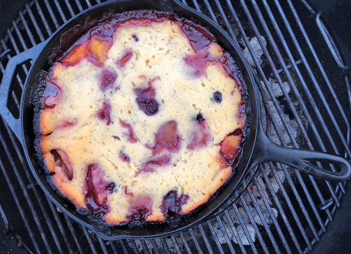 Cast Iron Skillet Peach Cobbler