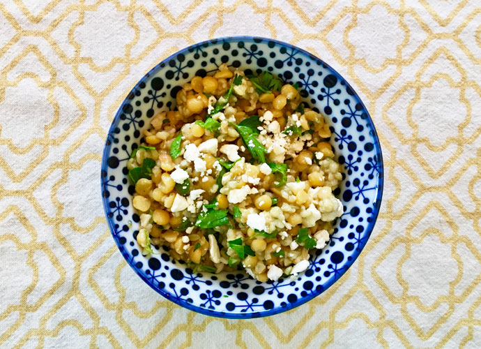 Freekeh and Lentil Bowl