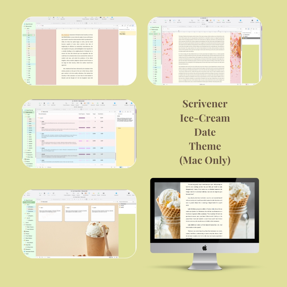 Picture of Ice-Cream Date: A Scrivener 3 Theme (Mac Only)