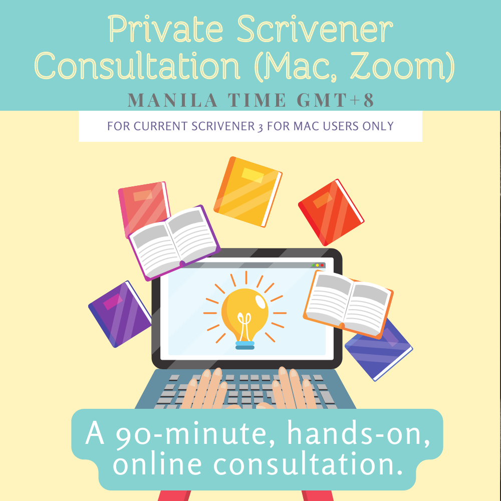 Picture of Private Online Scrivener 3 for Mac Consultation for Authors (novels, short story collections, non-fiction) - April 23 or 30 - 2023