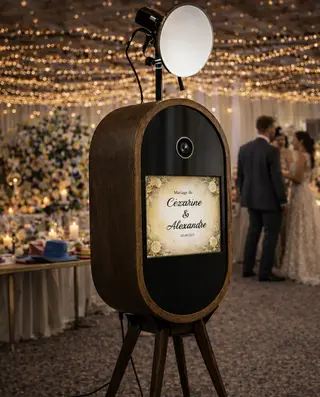 Photobooth vintage lors d’un événement premium en Suisse romande