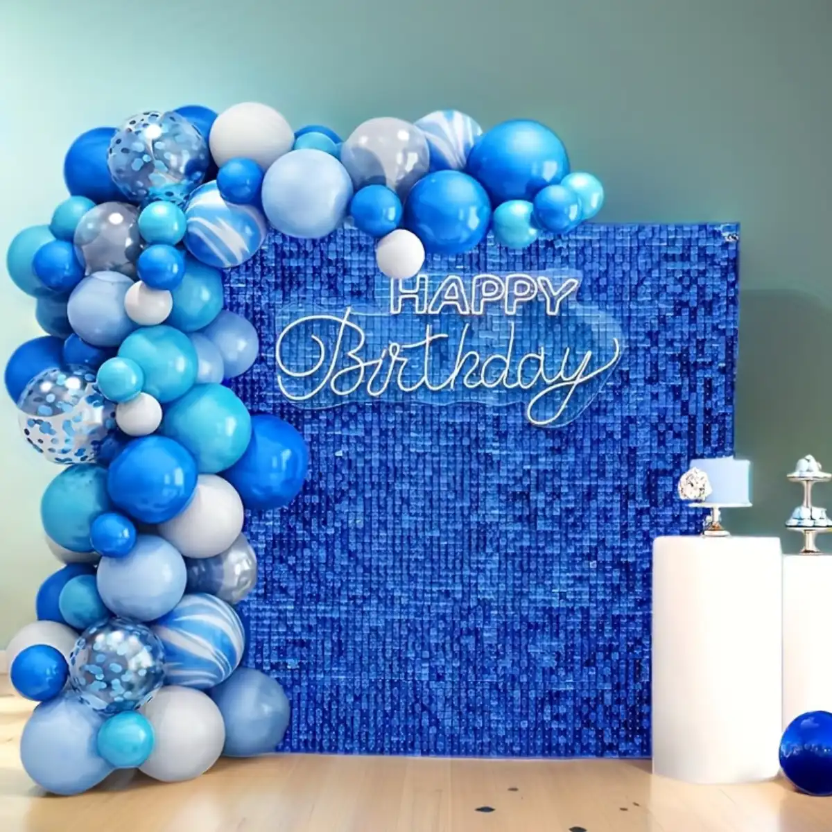 Toile de fond scintillante bleue Snap&Shot