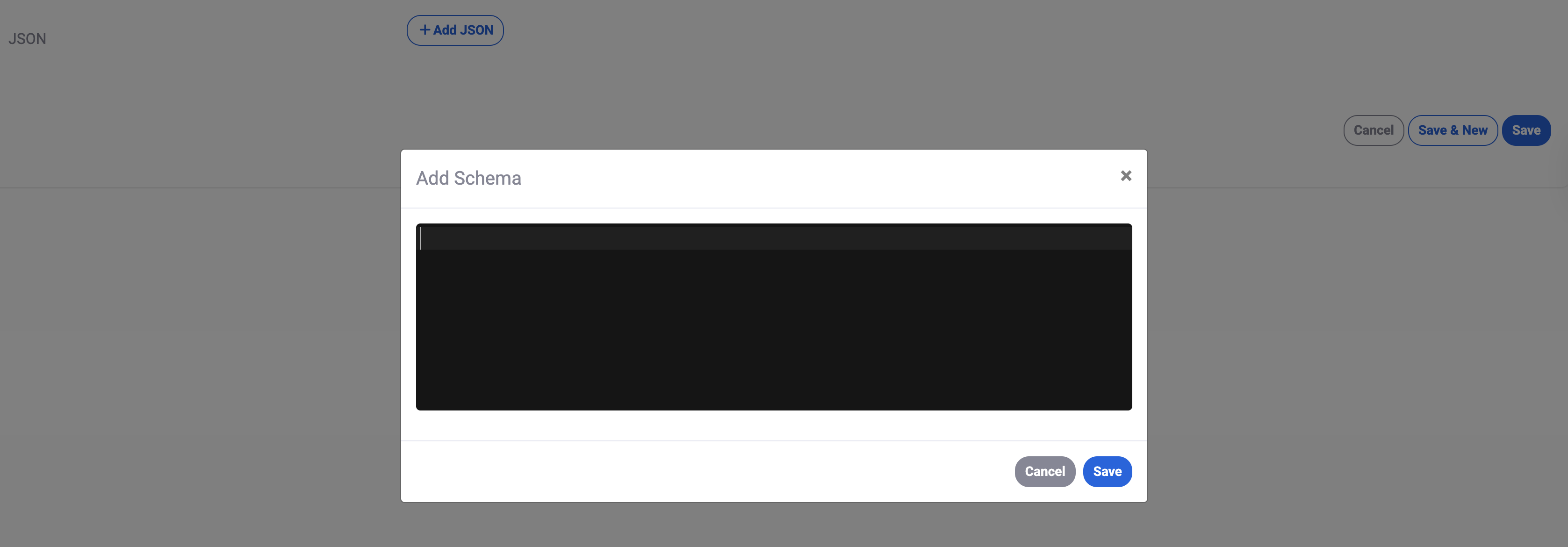 JSON Editor Mode Screenshot