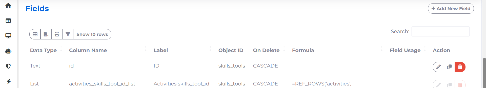 delete