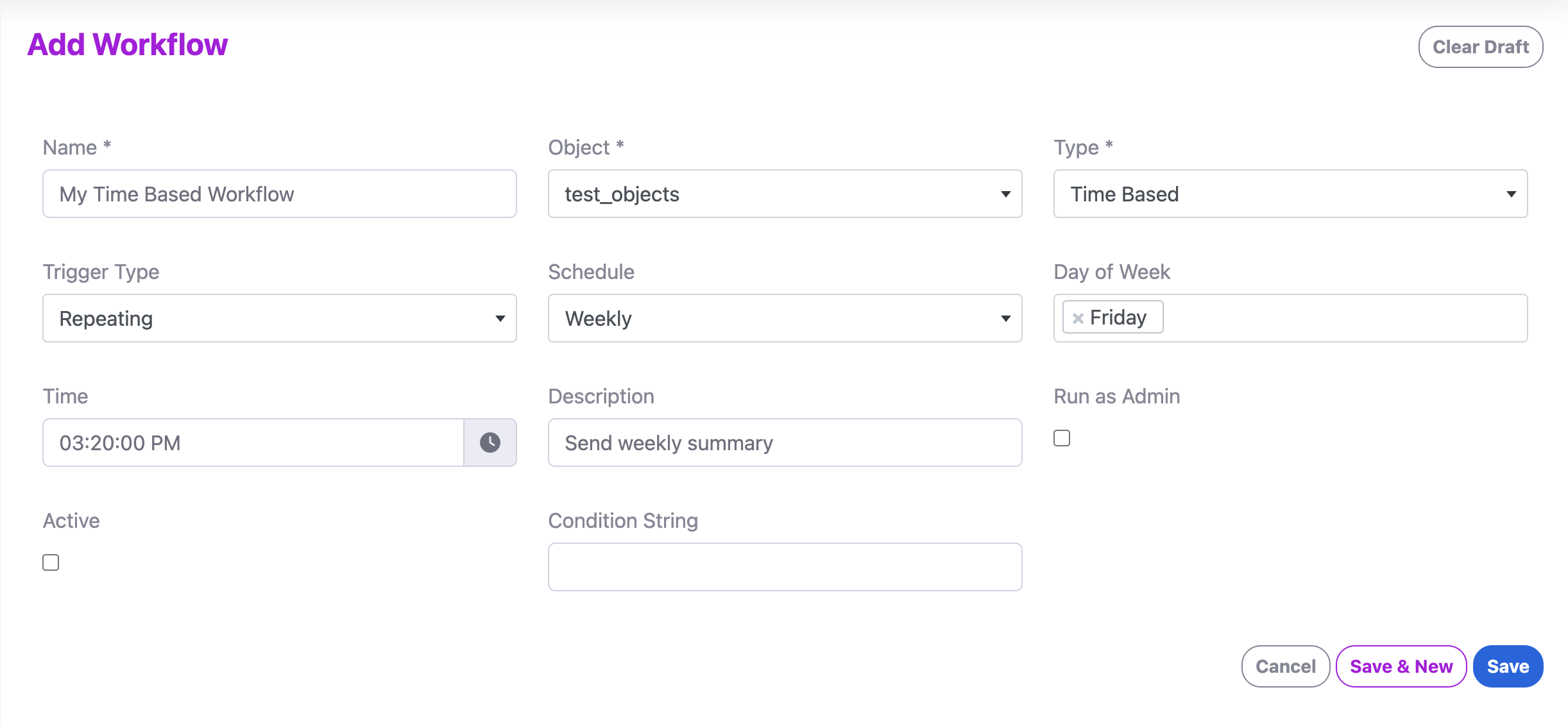 Multi-Iteration Time Based Workflow
