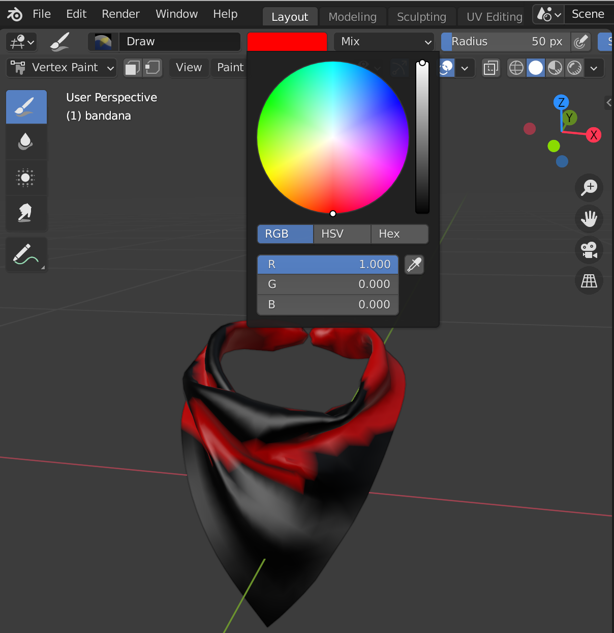 lens studio mesh