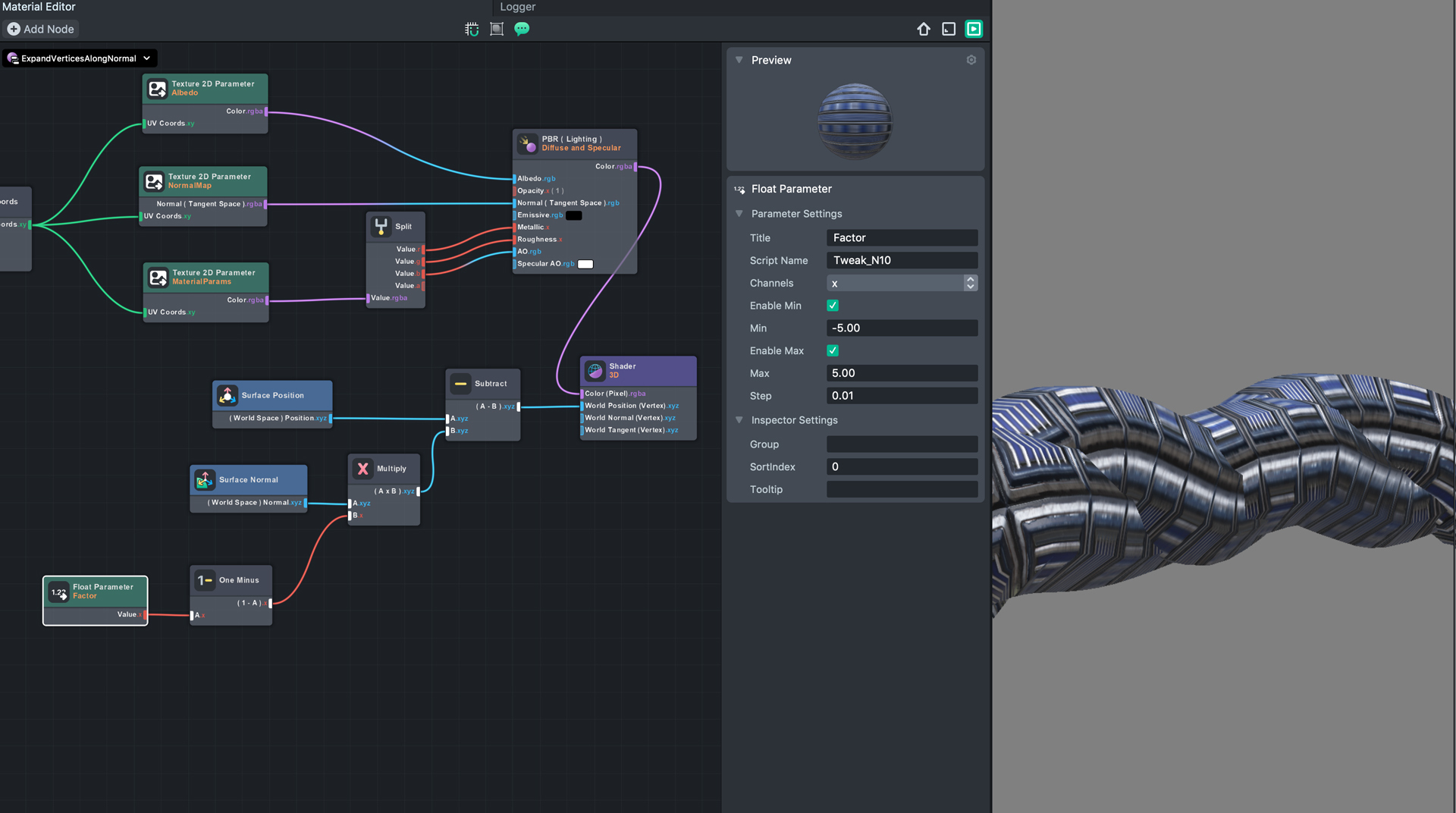 lens studio mesh