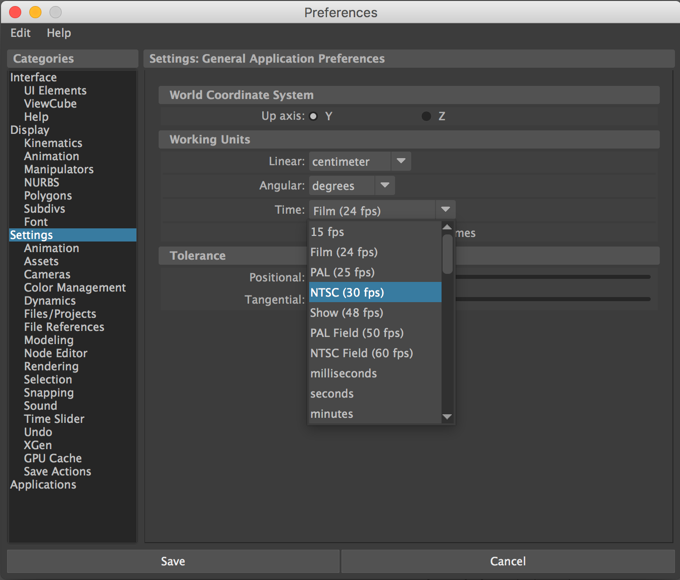 maya fbx export settings for unity