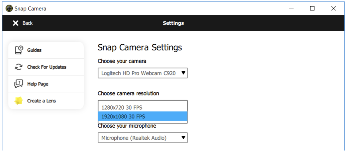 windows 7 camera settings