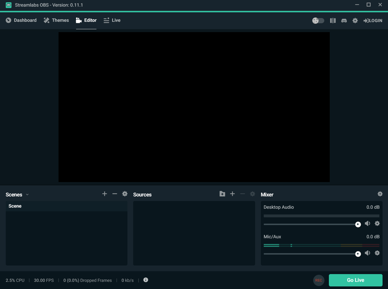 black screen streamlabs obs