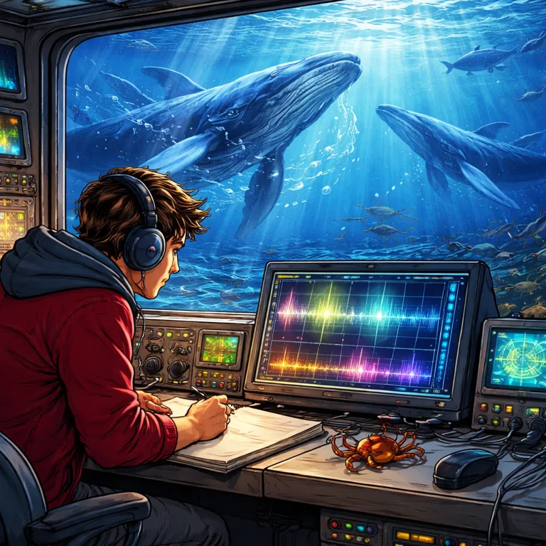 The illustration SnapRead painted for the story Songs of the Deep Ocean