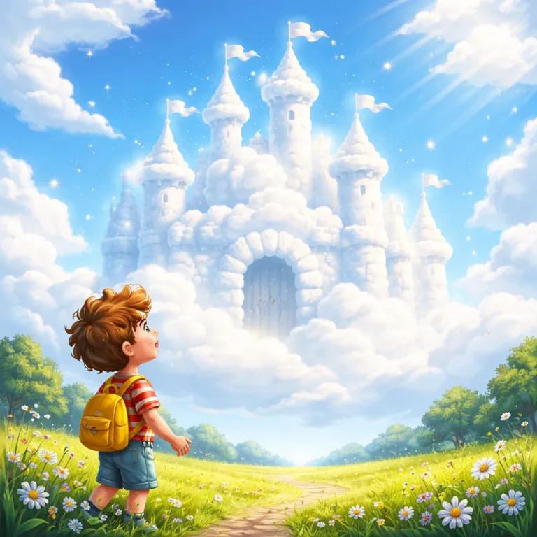 The illustration SnapRead painted for the story The Castle in the Sky