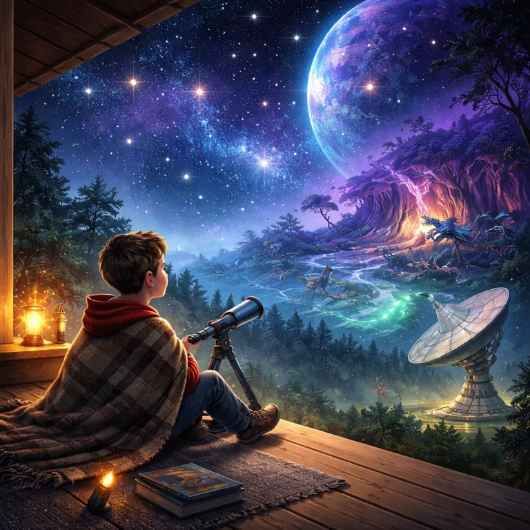 The illustration SnapRead painted for the story Whispers From The Deep Stars