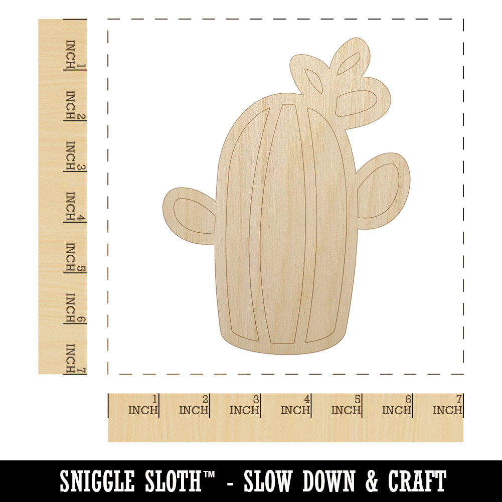Cactus Succulent with Flower Doodle Unfinished Wood Shape Cutout Craft  Projects | eBay