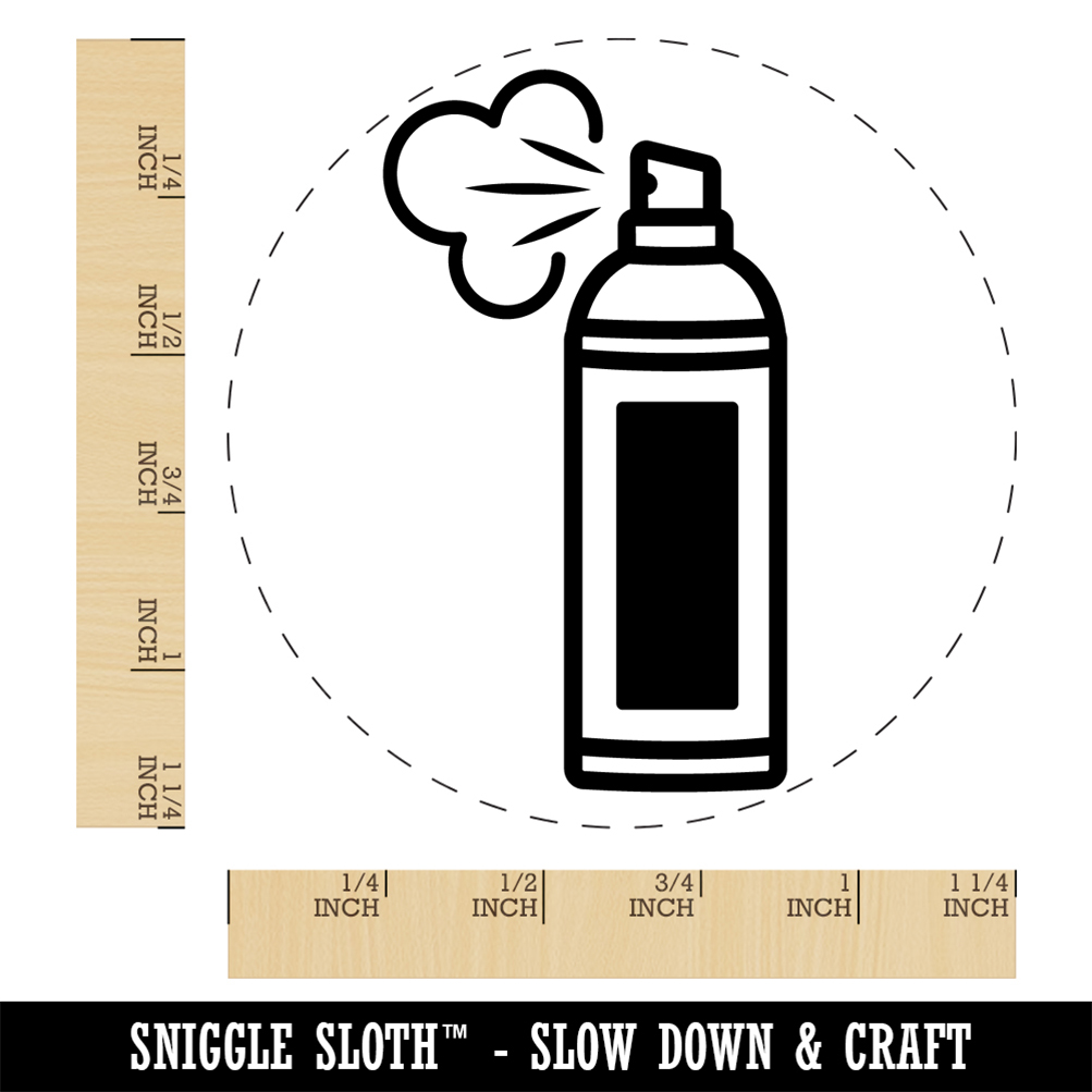 Aerosol Can Spray Paint Hair Spray Self-Inking Rubber Stamp Ink Stamper Stamping