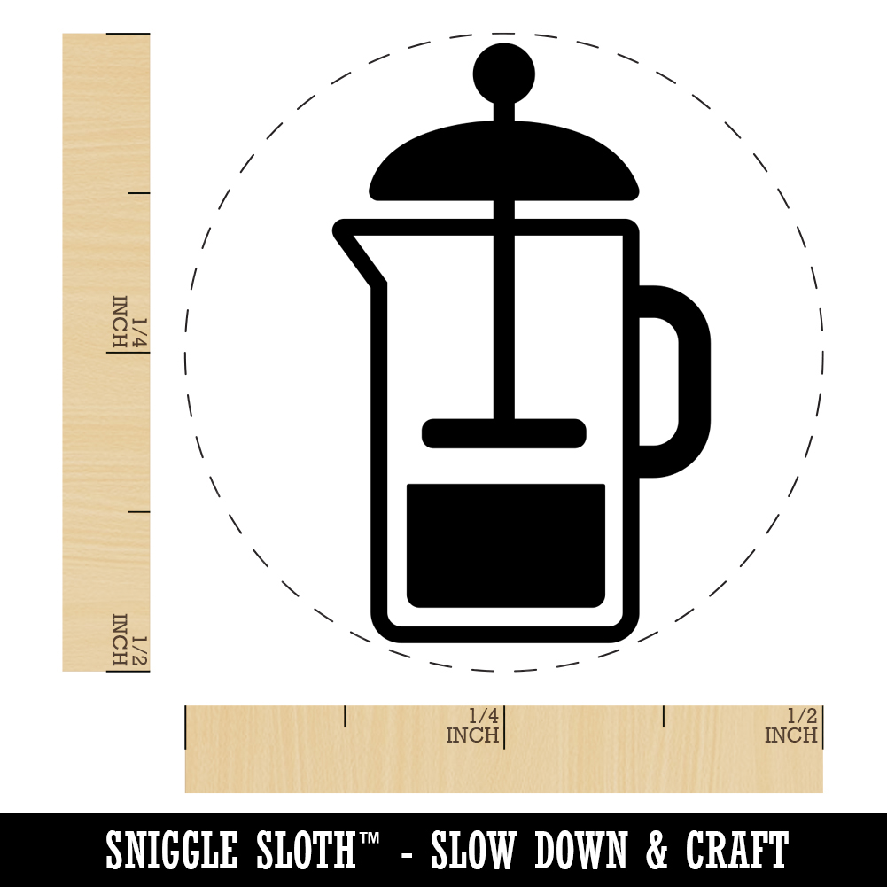 Coffee Self-inking Rubber Stamp Ink Stamper