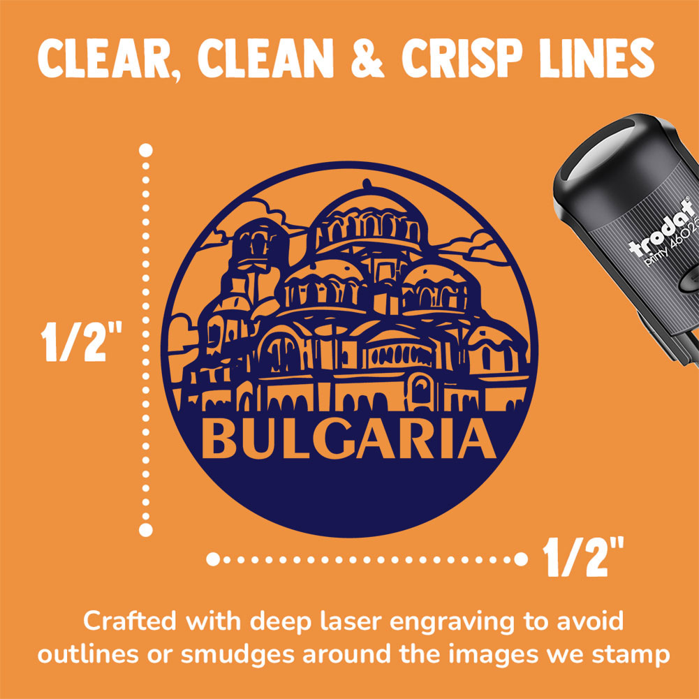 Bulgaria Patriarchal Cathedral Self-Inking Rubber Stamp Crafting Planners